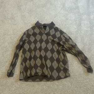 Quarter zip long sleeve sweater